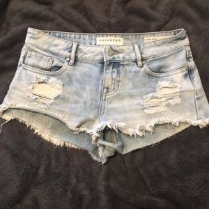 Bullhead Denim Co Light Wash Jean Shorts